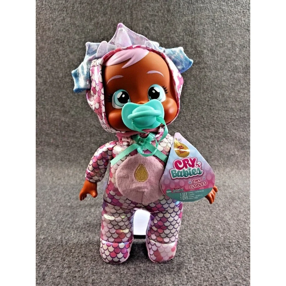 Cry Babies Tiny Cuddles Dinosaur Triceratops Tina Dino Themed Metallic Pajamas